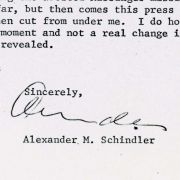 Letter from Rabbi Alexander M. Schindler to Max M. Fisher in 1975 voicing concern about President Ford's treatment of Israel.