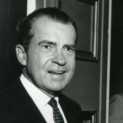 Max M. Fisher with President Richard Nixon, shortly after Nixon won the 1968 election.