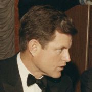 Max Fisher and Edward Kennedy at the American Jewish Committee dinner in Detroit in 1967.