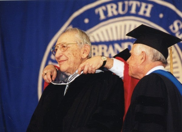 Max Fisher was awarded an honorary doctorate at the Brandeis University Commencement in 1997.