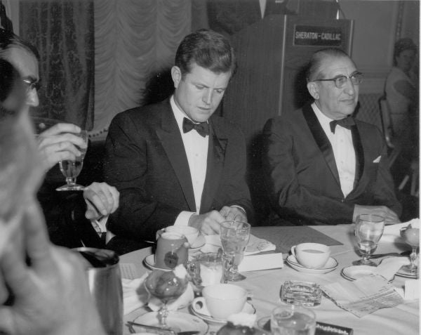 Max Fisher with Ted Kennedy in 1967.