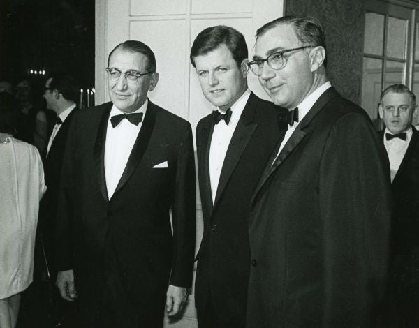 Max M. Fisher, Edward Kennedy, and A. Alfred Deutsch in 1967.