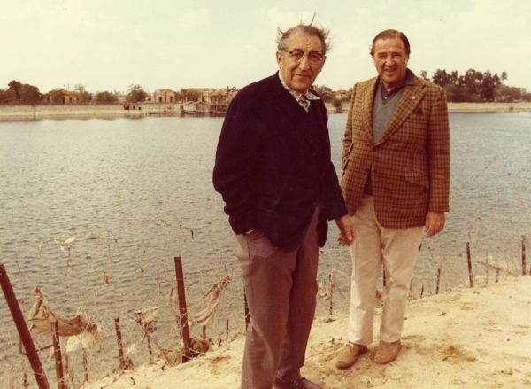 Max Fisher and Henry Ford II in Israel.