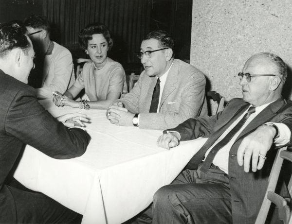 Max Fisher and others during the UJA Mission to Israel in 1958.
