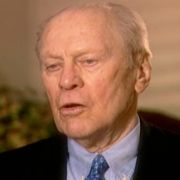 Gerald Ford, in an interview recorded in September 2003, describes Max Fisher's as an American patriot with a deep love of Israel.