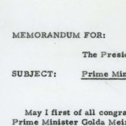 Letter from Max M. Fisher to President Nixon concerning Israeli Prime Minister Golda Meir's 1969 visit.