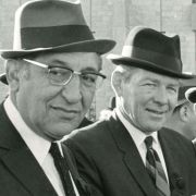 Max Fisher with others at the funeral of Israeli Prime Minister Levi Eshkol.