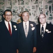 Fisher with Henry E. Wenger and William E. Slaughter, Jr. in the mid-1950s. 