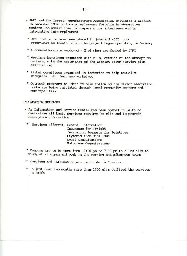 Background Information on Operation Exodus - page 11