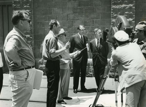  Max Fisher and Louis Pincus, the architects of the reconstitution of the Jewish Agency, in Israel in 1964.