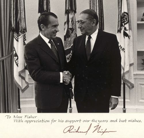 A signed photograph from President Richard Nixon